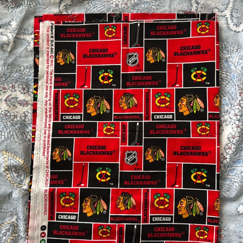 Blackhawks Fabric